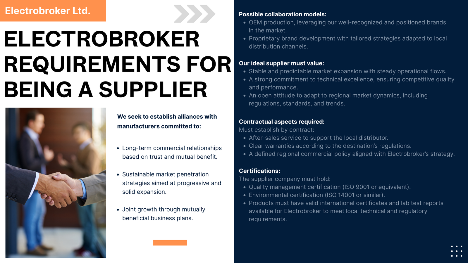Requirements Supplier